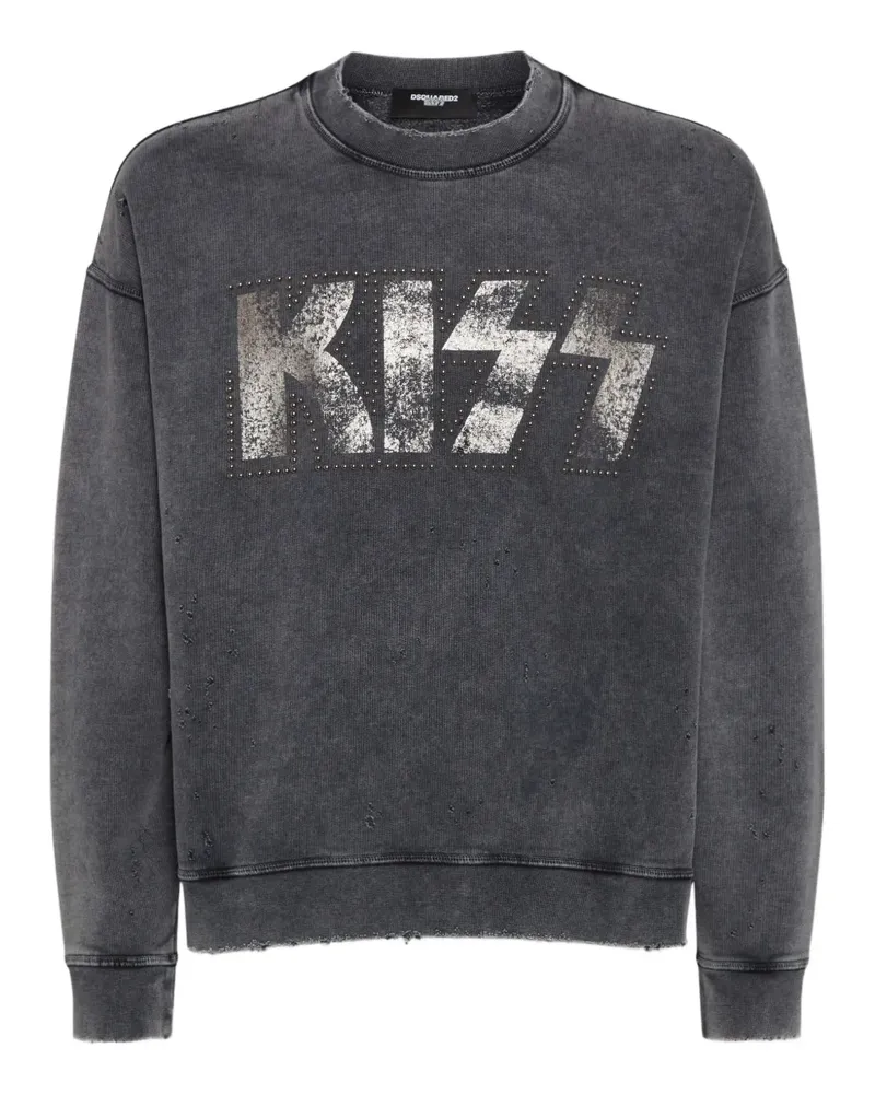 Dsquared2 Sweatshirt mit Slogan-Print - Grau Grau