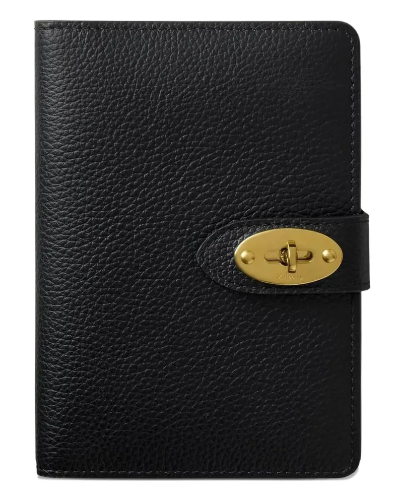 Mulberry Darley grain passport case - Schwarz Schwarz