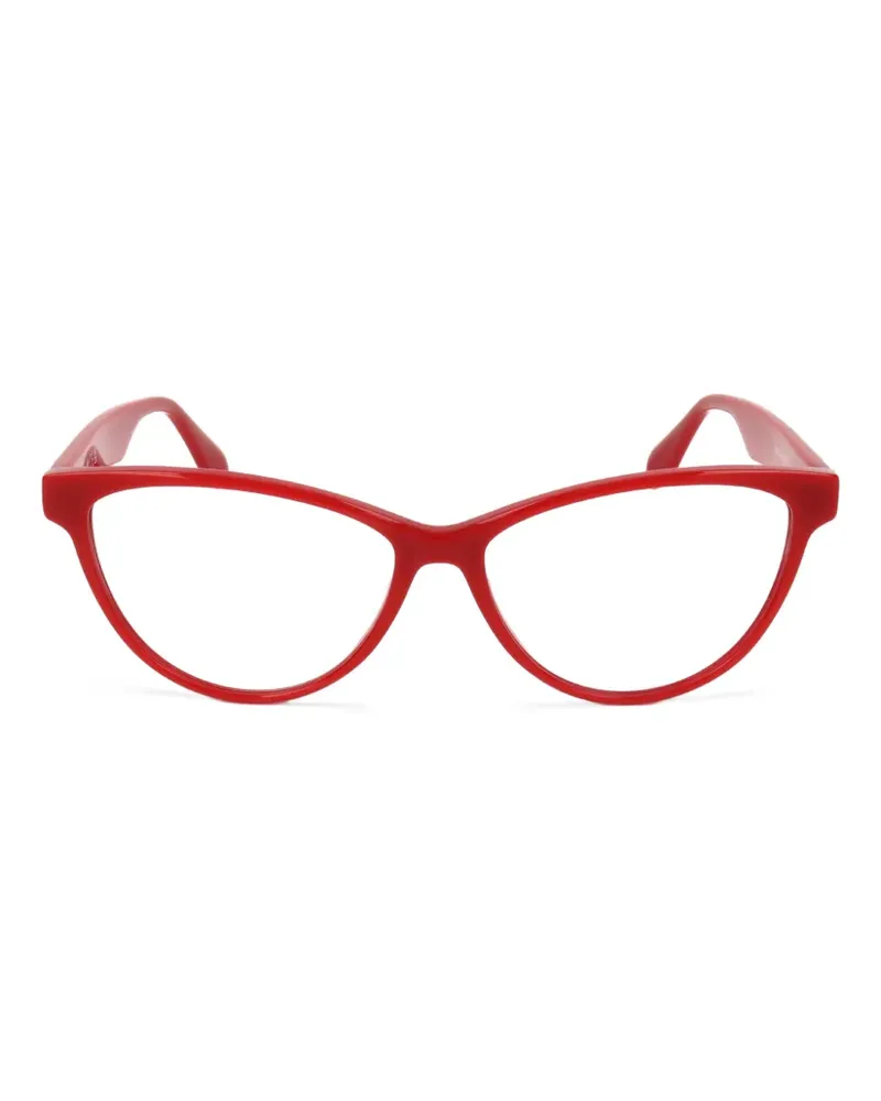 adidas Brille mit Cat-Eye-Gestell - Rot Rot
