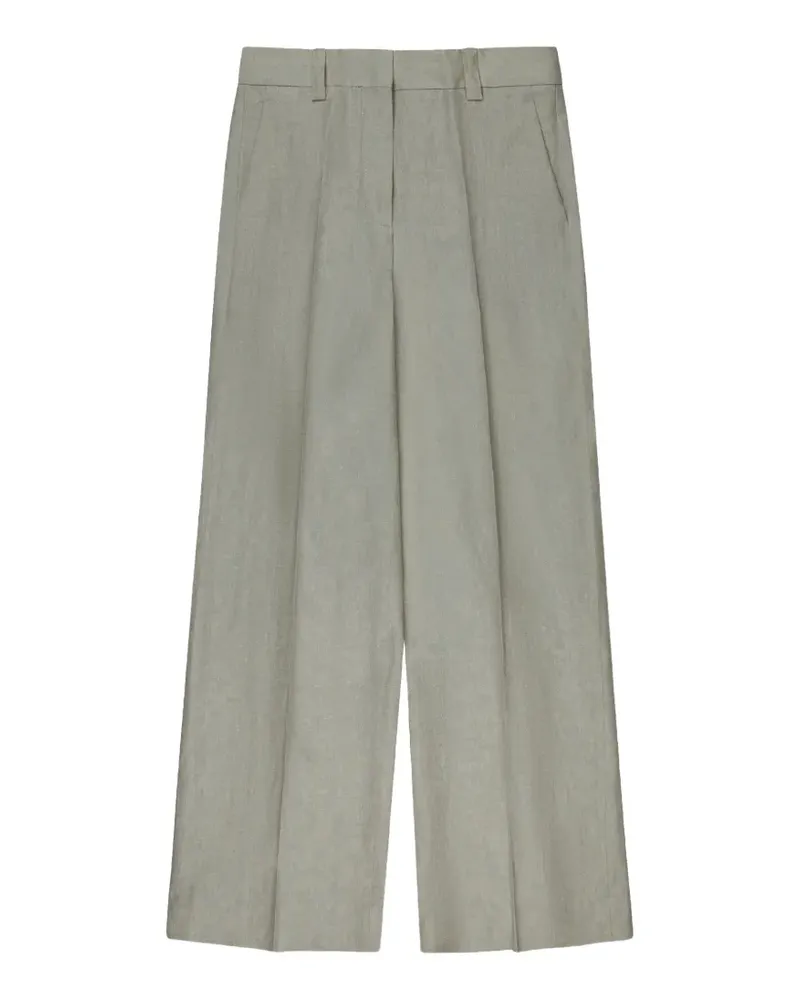 Incotex regular-fit linen trousers - Grün Grün
