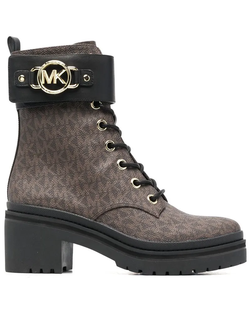 Michael Kors Stiefel mit Print Braun