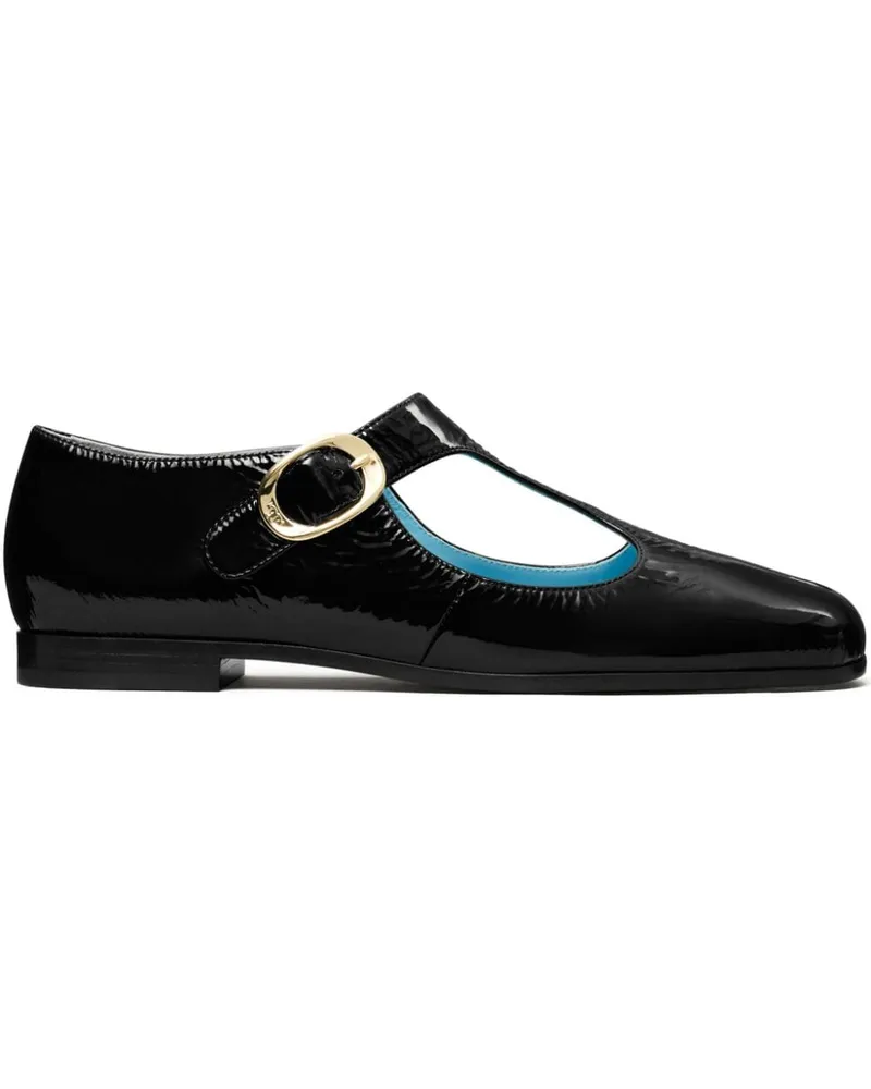 Tory Burch Violet T Strap Loafer - Schwarz Schwarz