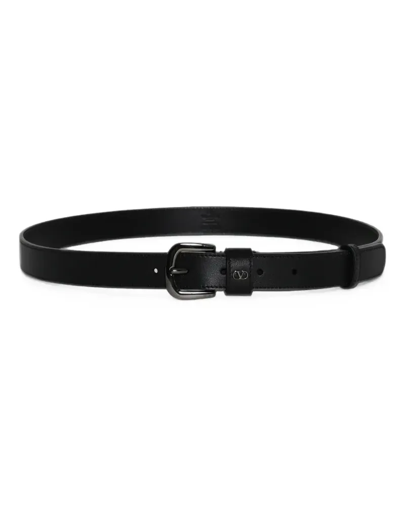 Valentino Garavani VLogo Signature Gürtel aus Leder - Schwarz Schwarz