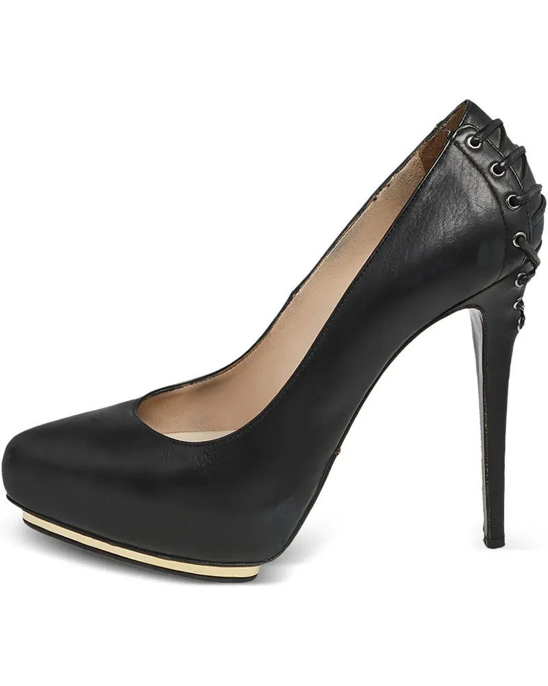 Le Silla Pre-owned Stiletto-Pumps mit Verzierung 130mm - Schwarz Schwarz