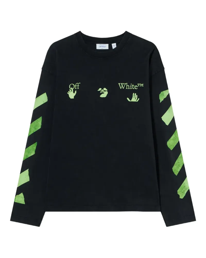 OFF-WHITE Bacco Arrow skate long sleeve T-shirt - Schwarz Schwarz