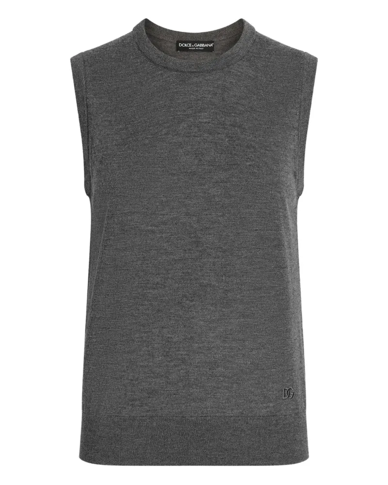 Dolce & Gabbana Geripptes Tanktop - Grau Grau