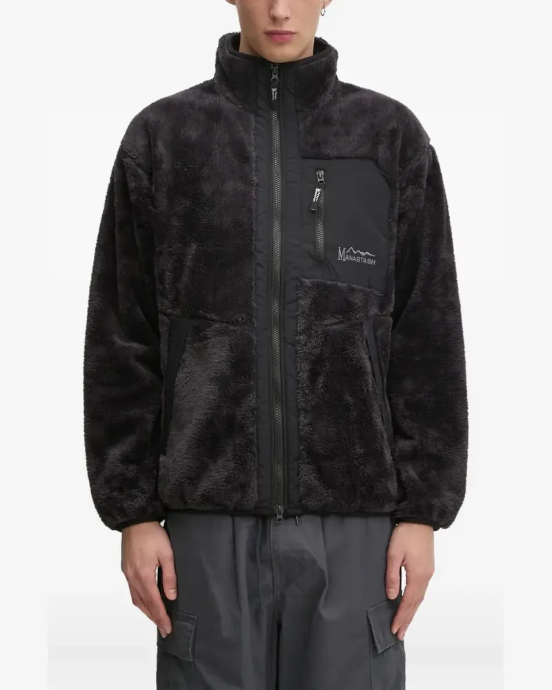 Manastash Fleecejacke mit Stehkragen - Schwarz Schwarz