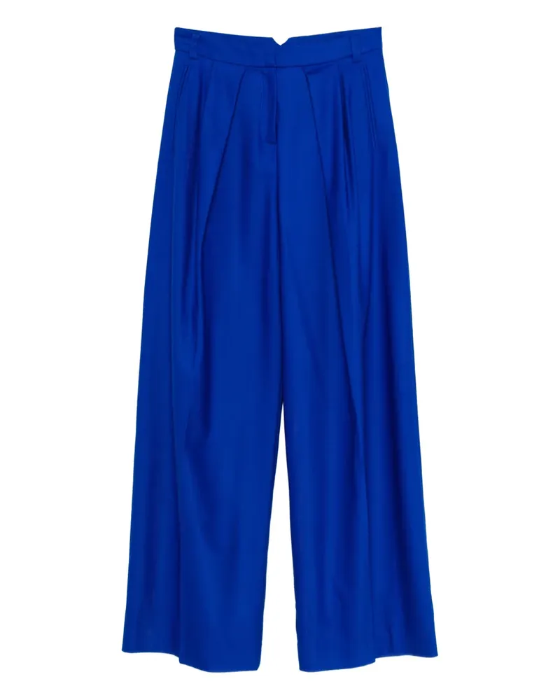 David Koma Hose mit Falten - Blau Blau