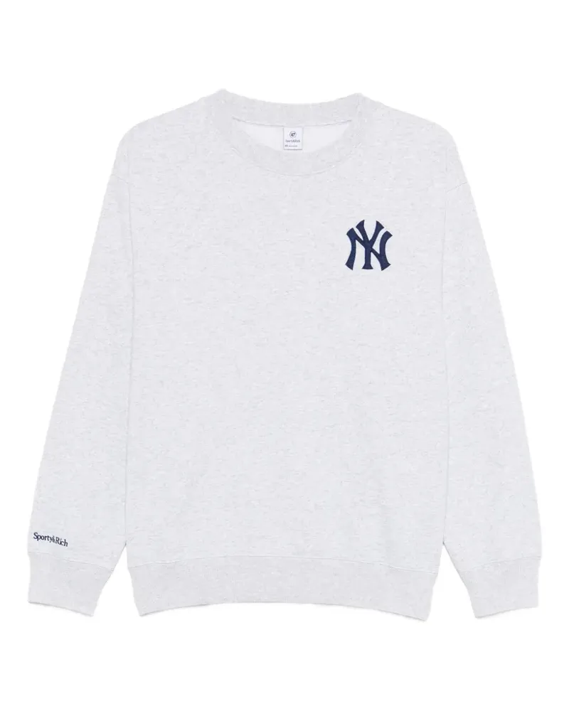 SPORTY & RICH Besticktes Sweatshirt - Grau Grau