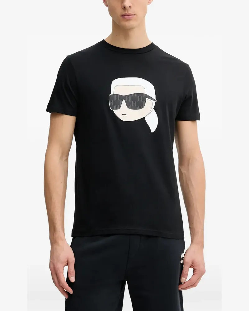 Karl Lagerfeld graphic-print T-shirt - Schwarz Schwarz