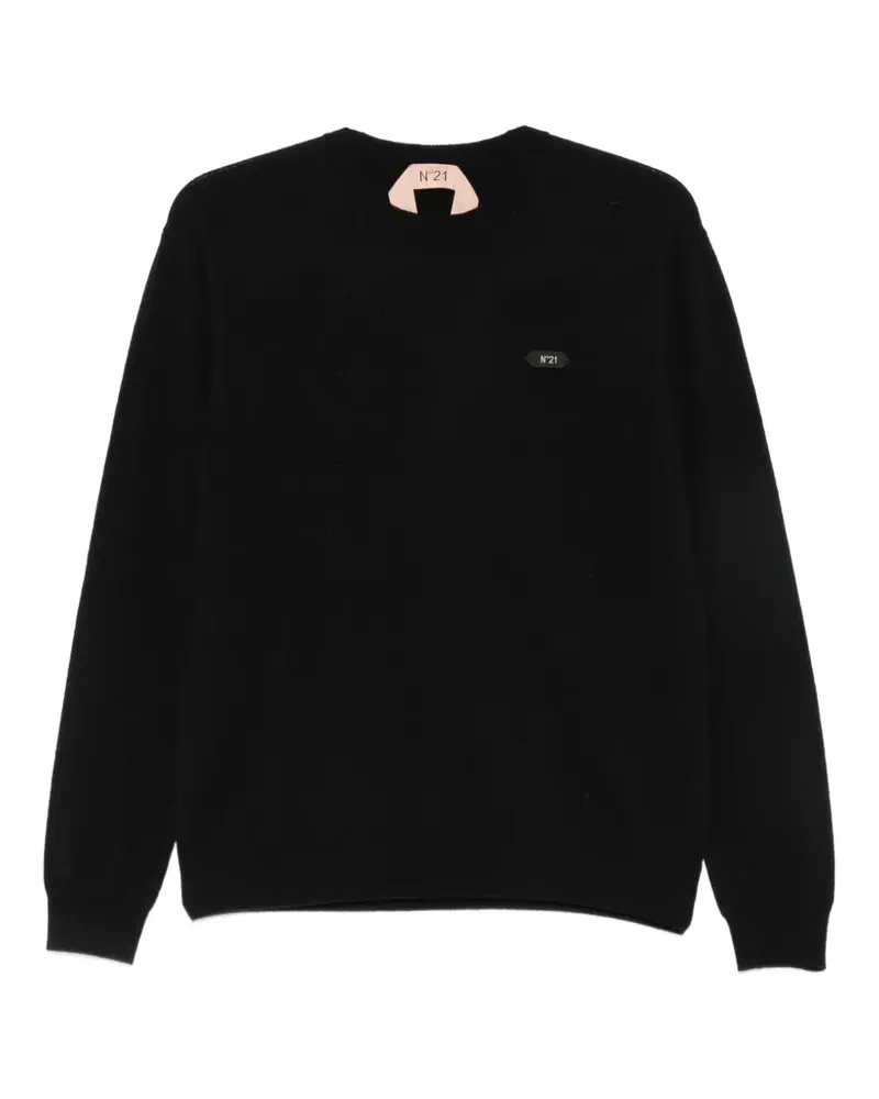 N° 21 logo-plaque sweater - Schwarz Schwarz