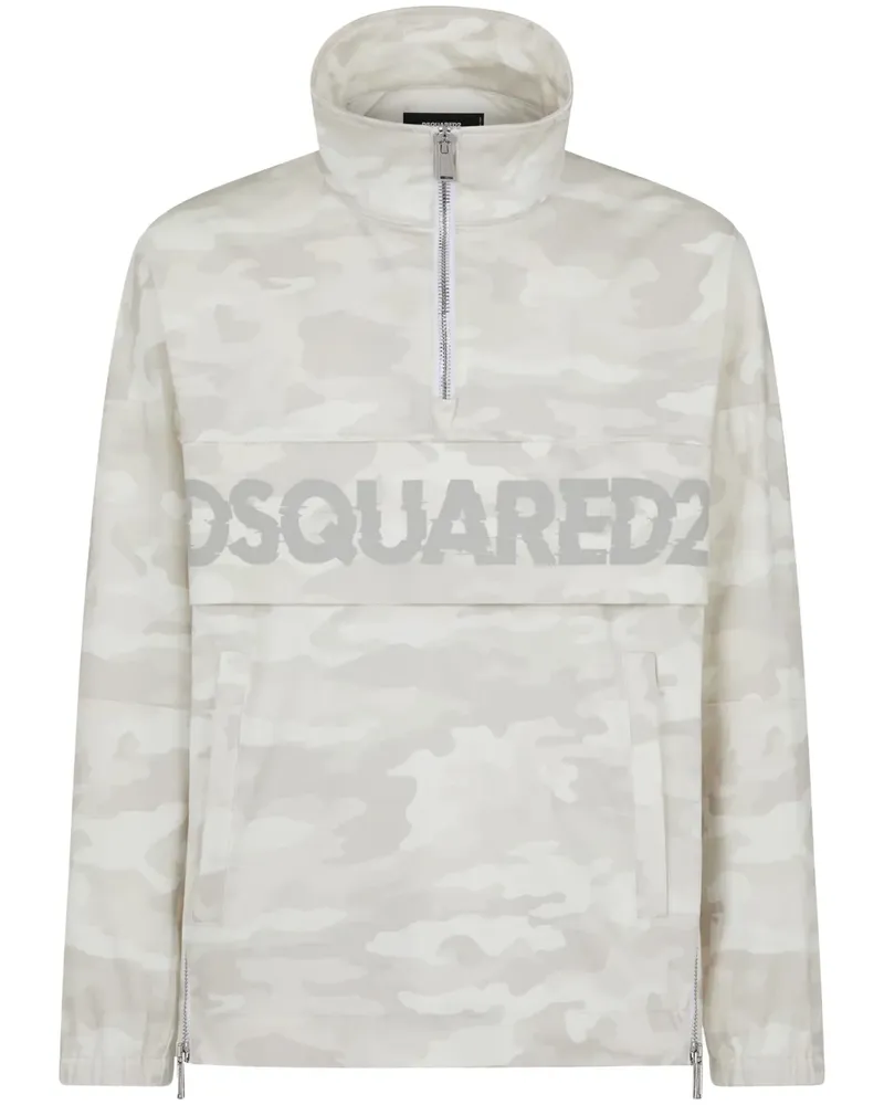 Dsquared2 Sportjacke mit Camouflage-Print - Grau Grau