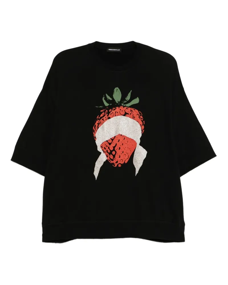 Undercover Pullover mit grafischem Print - Schwarz Schwarz