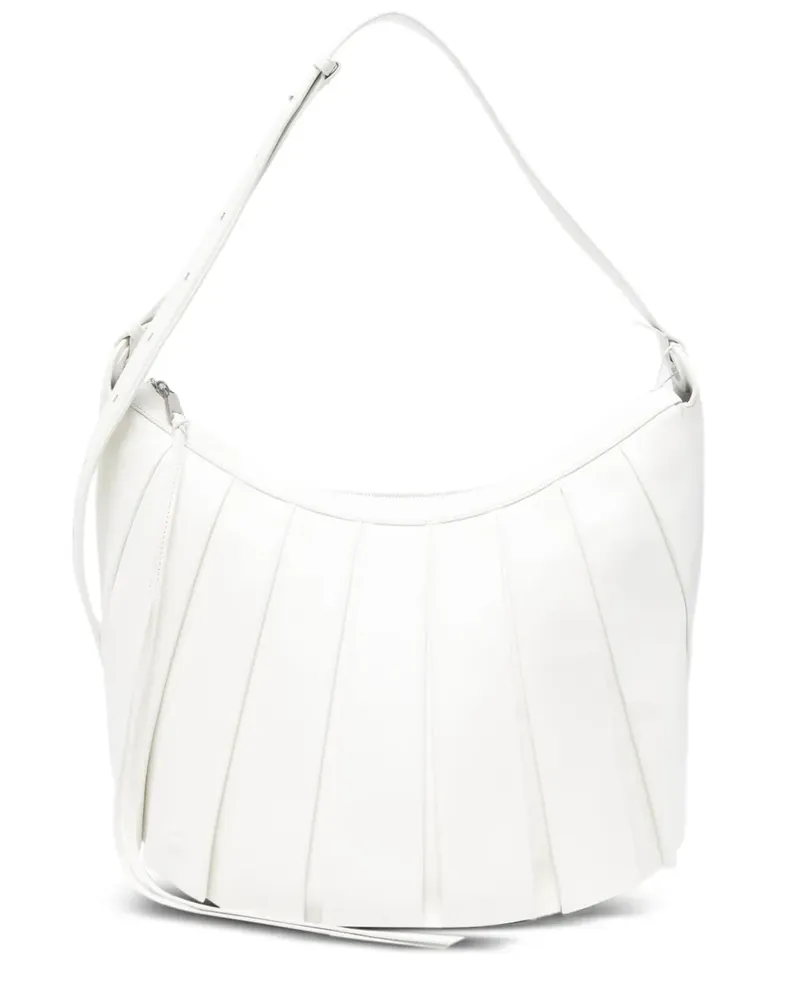 Lacoste XL Runway Lenglen Schultertasche - Weiß Weiß