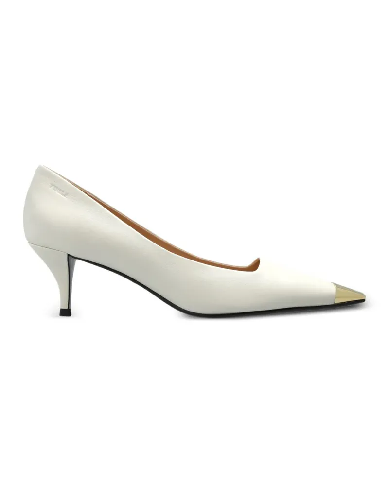 Furla metal-toe leather pumps - Nude Nude