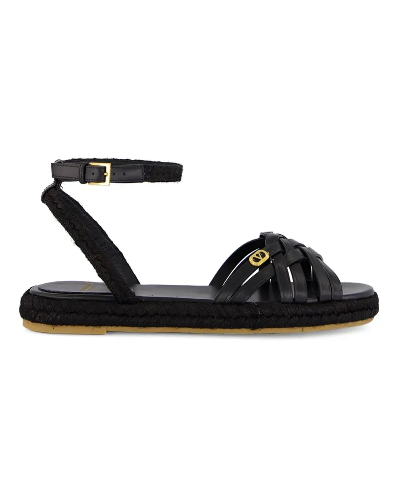 Valentino Garavani VLogo Signature interwoven sandals - Schwarz Schwarz
