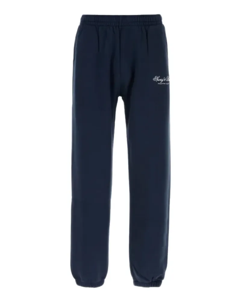 SPORTY & RICH Club Script track pants - Blau Blau