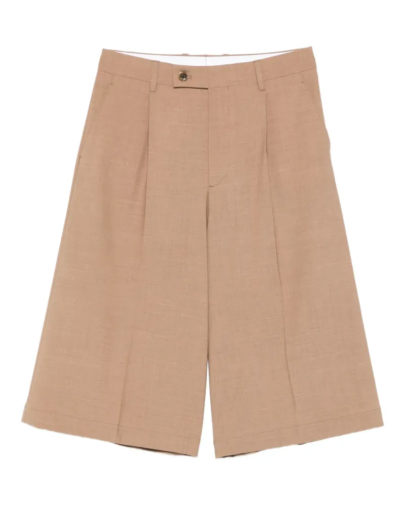 Berwich Linda pleated shorts - Braun Braun