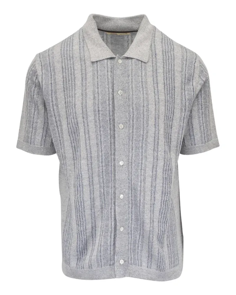 Maurizio Baldassari striped knitted shirt - Grau Grau
