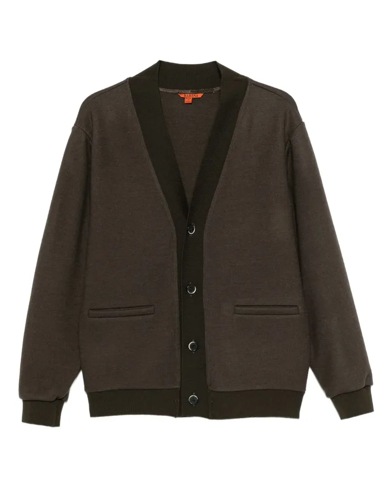 BARENA button-fastening V-neck cardigan - Grün Grün