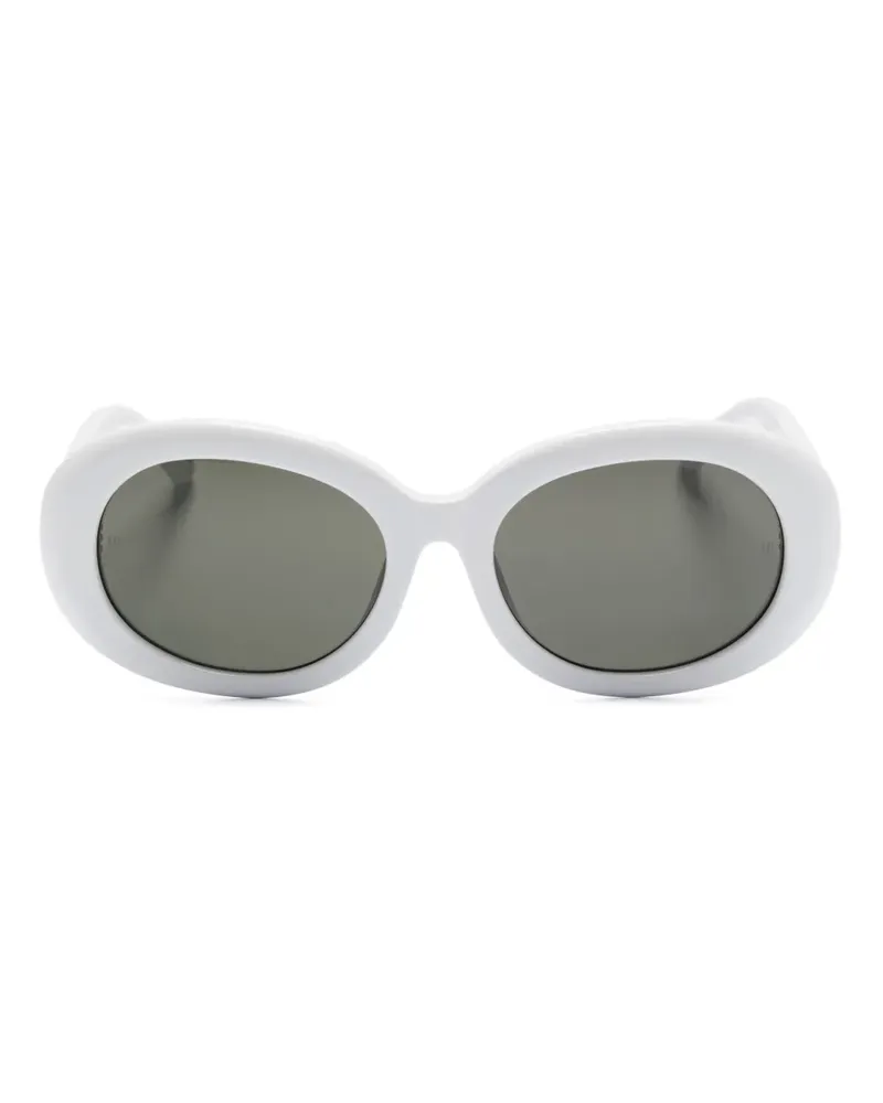 Linda Farrow Lina Sonnenbrille - Weiß Weiß