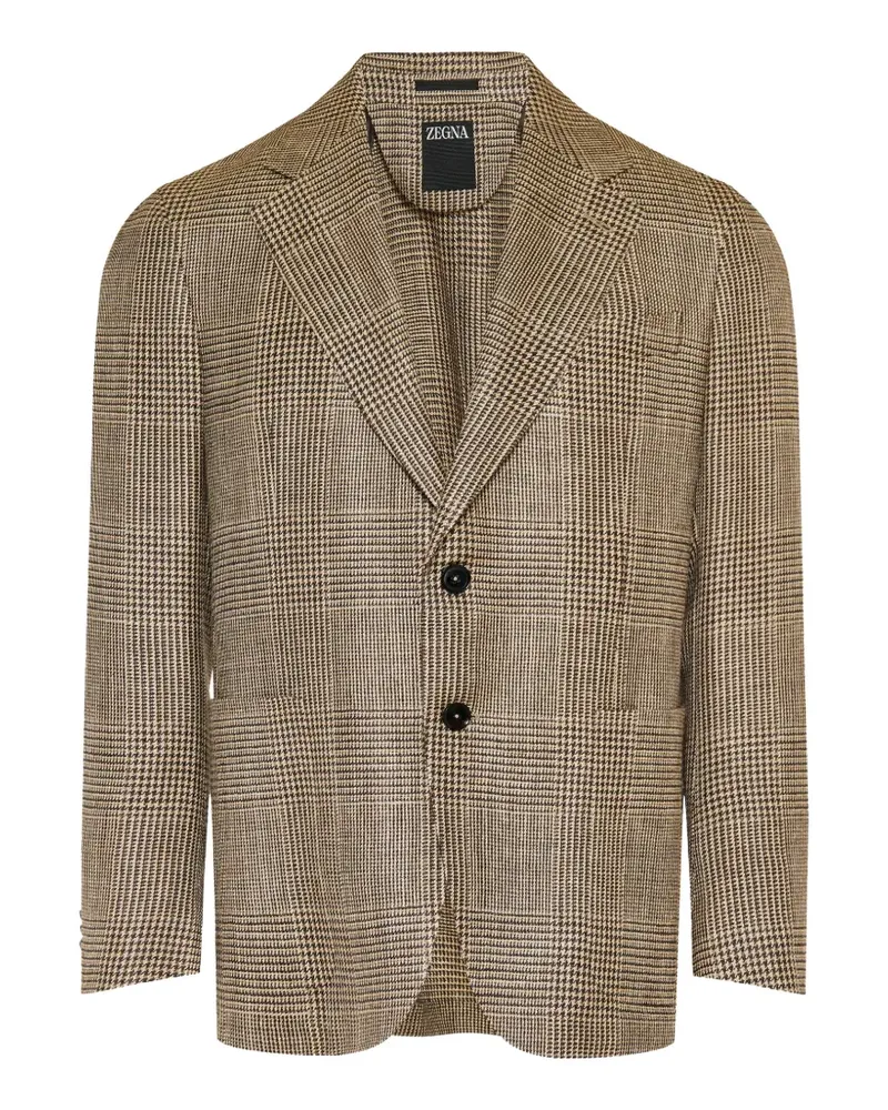 Ermenegildo Zegna check jacket - Nude Nude