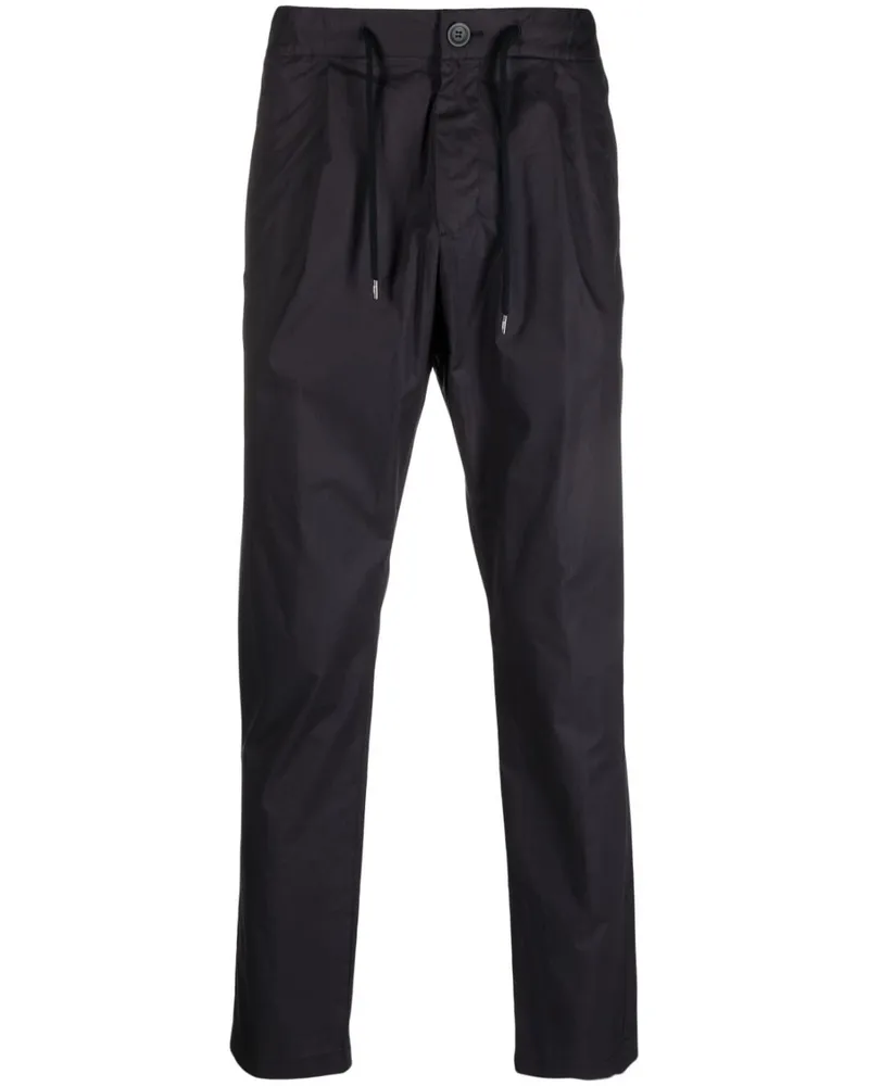 Herno Straight-Leg-Hose mit Kordelzug - Blau Blau