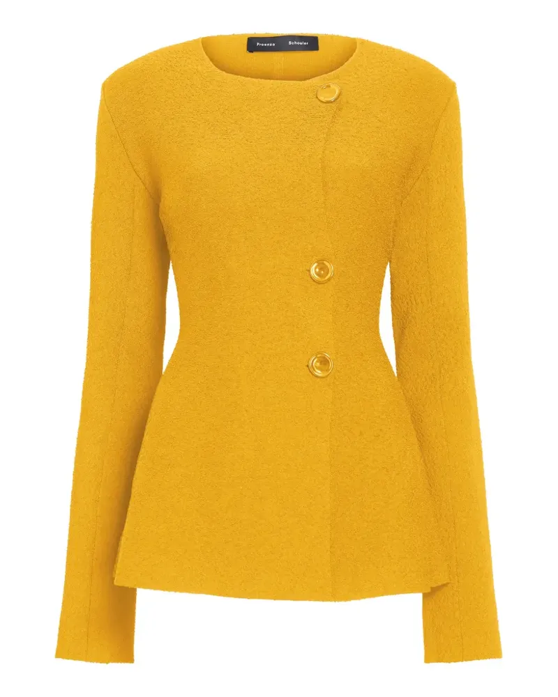 Proenza Schouler Sukki jacket in draped viscose - Gelb Gelb