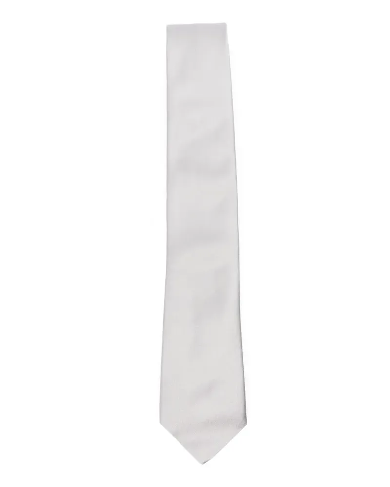 Canali satin-finish tie - Grau Grau