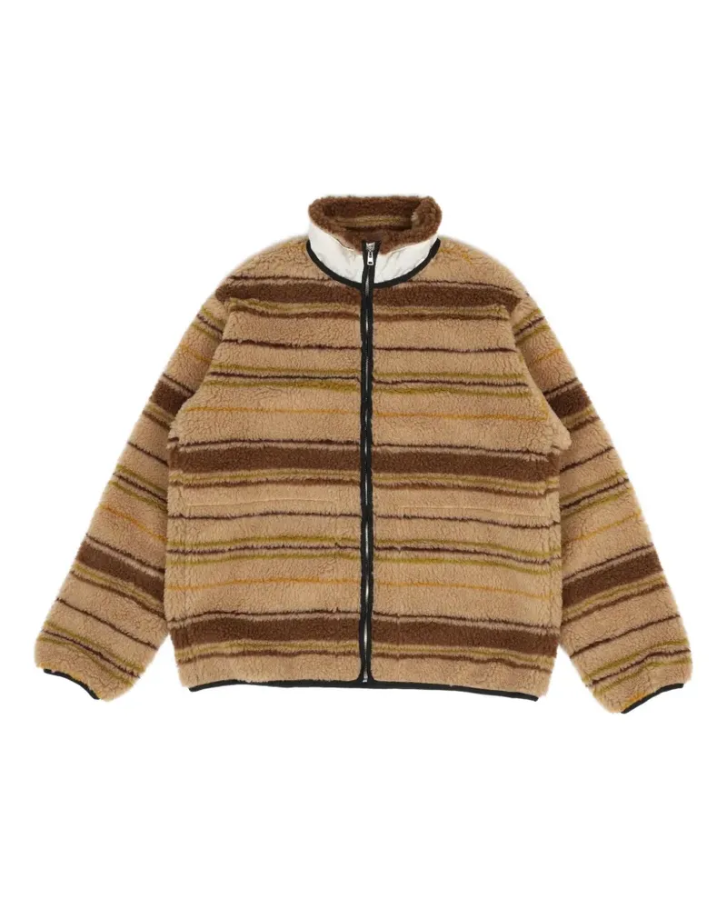 RANRA River striped fleece jacket - Braun Braun