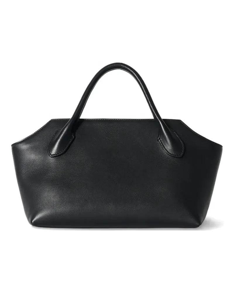 The Row Terrasse Bauletto leather tote bag - Schwarz Schwarz