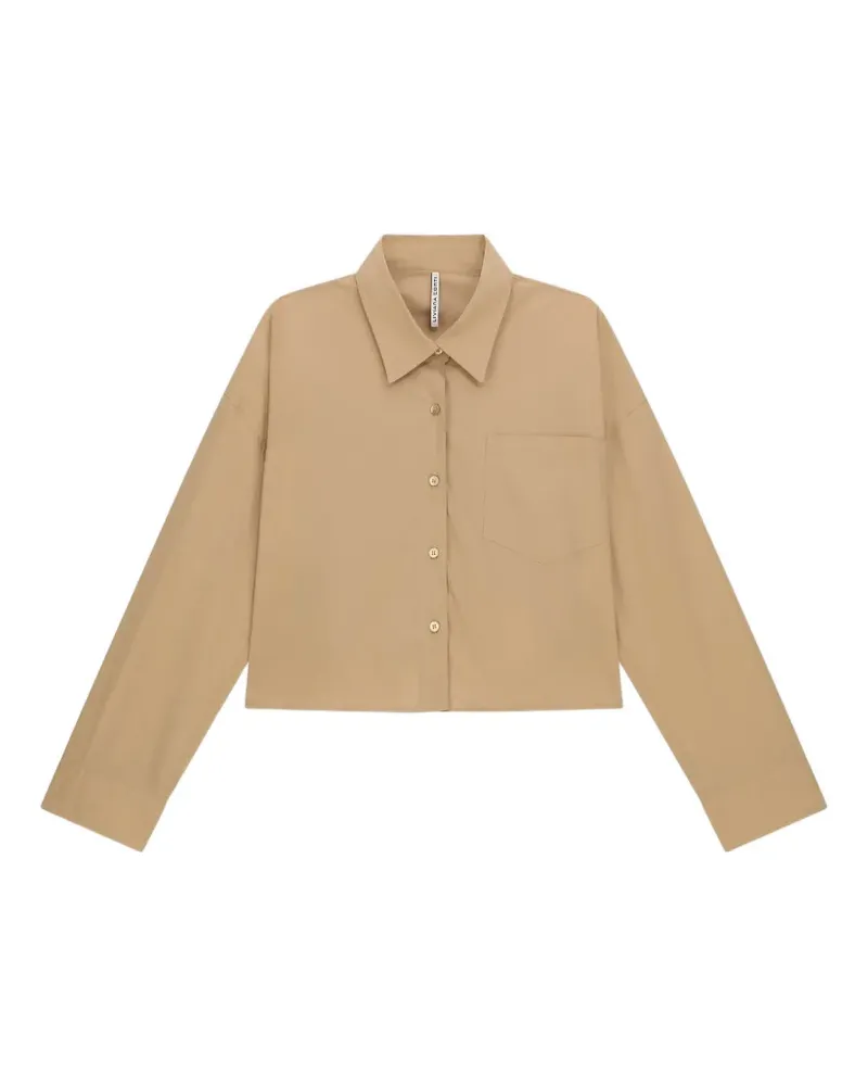 Liviana Conti Glenda button pocket shirt - Nude Nude