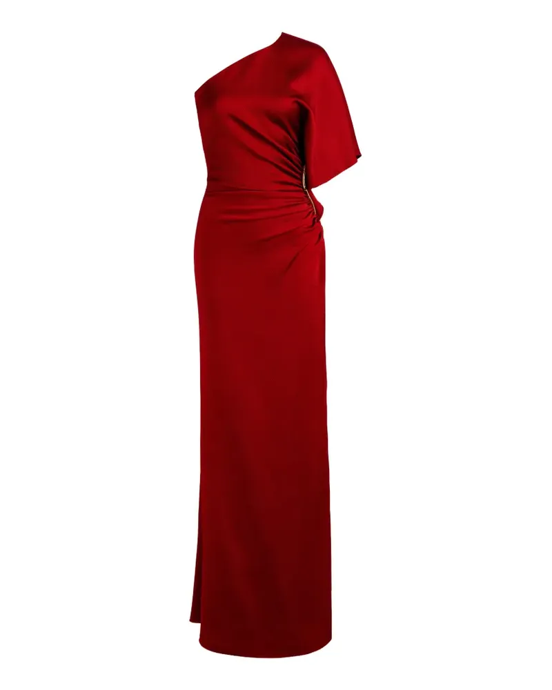 Silvia Tcherassi Gerafftes Doli One-Shoulder-Maxikleid - Rot Rot