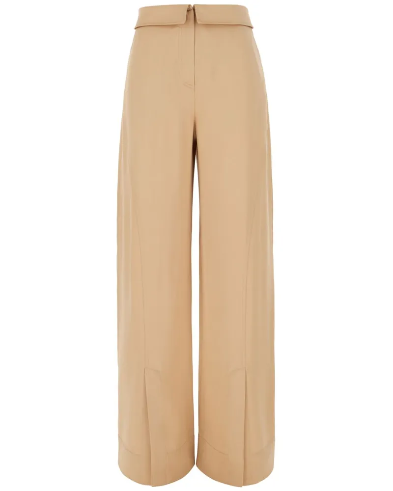 Alberta Ferretti Palazzohose mit verdecktem Verschluss - Nude Nude