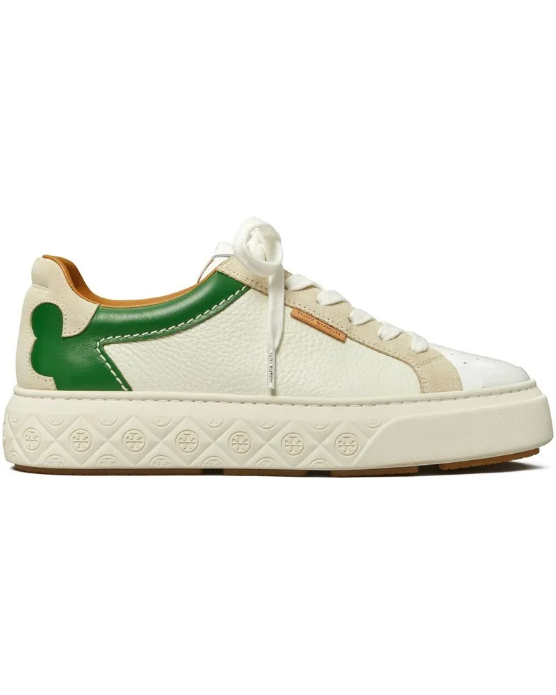 Tory Burch Sneakers mit Kontrasteinsätzen Nude