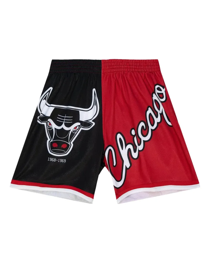 Mitchell & Ness NBA Chicago Bulls Big Face 5.0 Shorts - Schwarz Schwarz