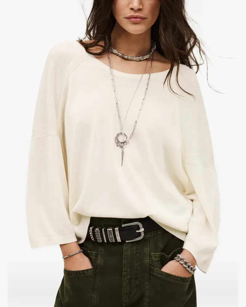 ba&sh open-back buttoned sweater - Nude Nude