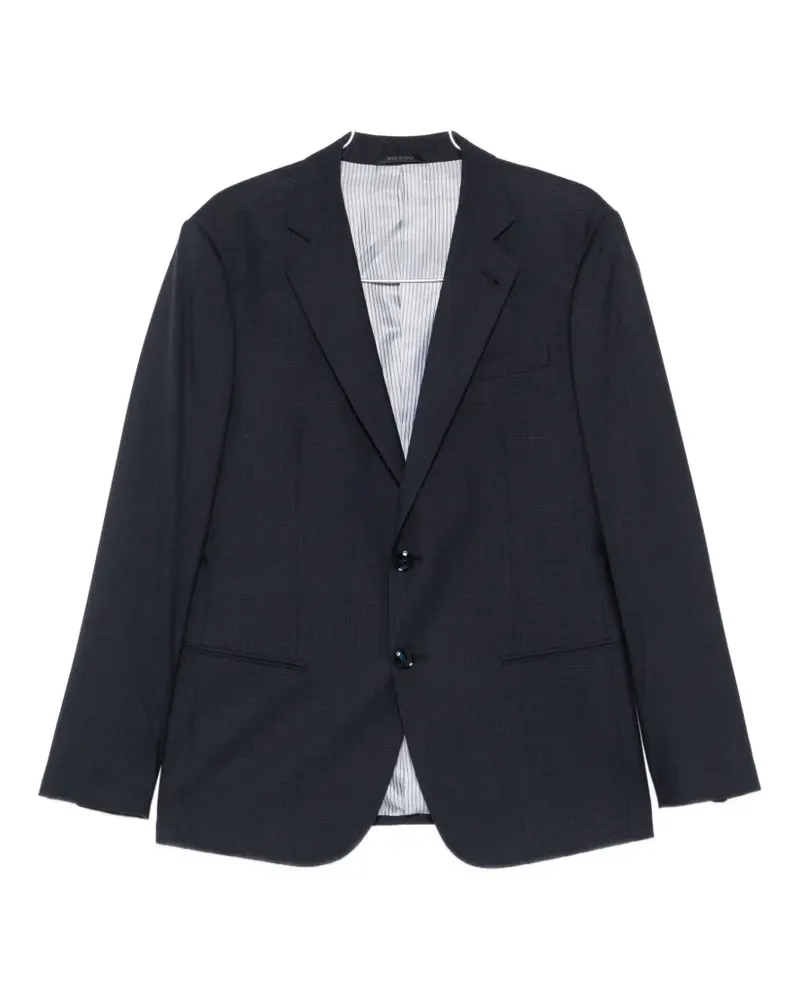 Giorgio Armani single-breasted notch-lapel suit - Blau Blau