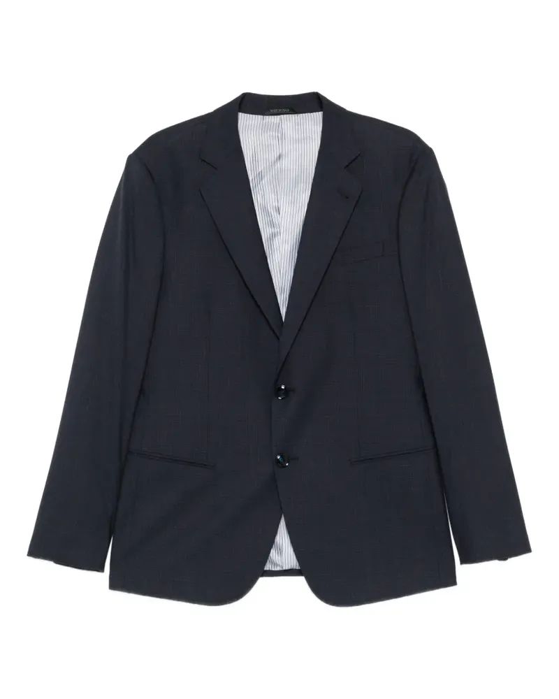 Giorgio Armani single-breasted notch-lapel suit - Blau Blau