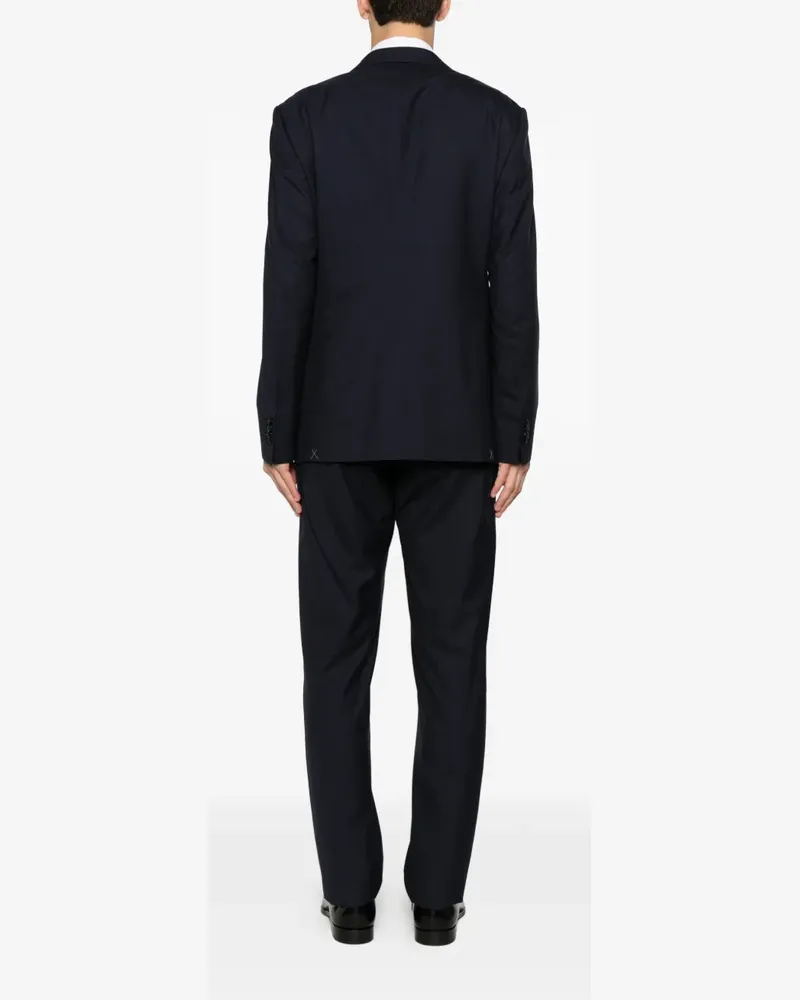 Giorgio Armani single-breasted notch-lapel suit - Blau Blau