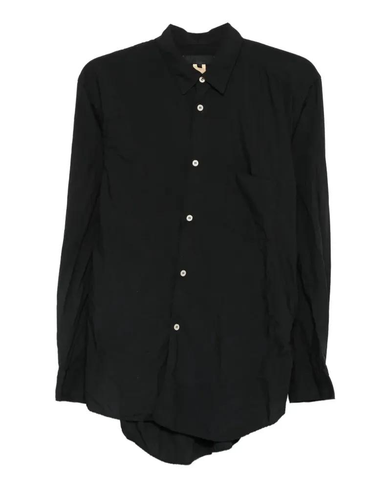 Comme des Garçons zip-detail long-sleeve shirt - Schwarz Schwarz