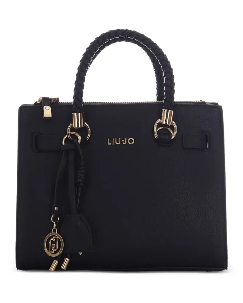Liu Jo small logo-charm satchel bag - Schwarz Schwarz