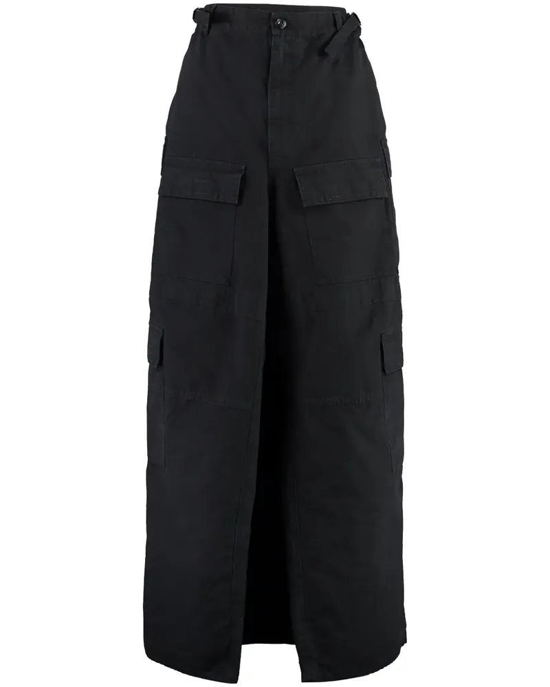 Balenciaga Hemd mit Klappentaschen - Schwarz Schwarz