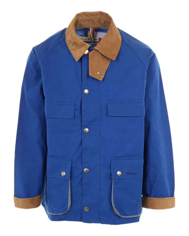 Barbour x Paul Smith Sugarlump Bedale Jacke mit Cordkragen - Blau Blau