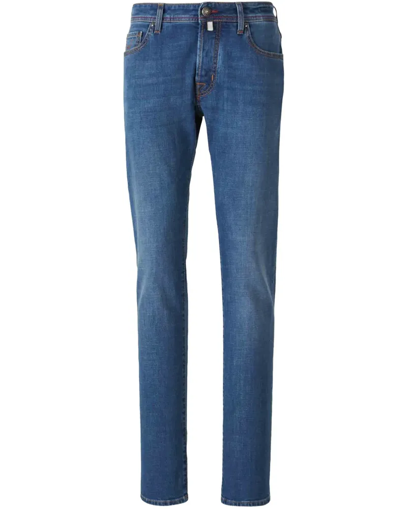 Jacob Cohën Schmale Jeans - Blau Blau