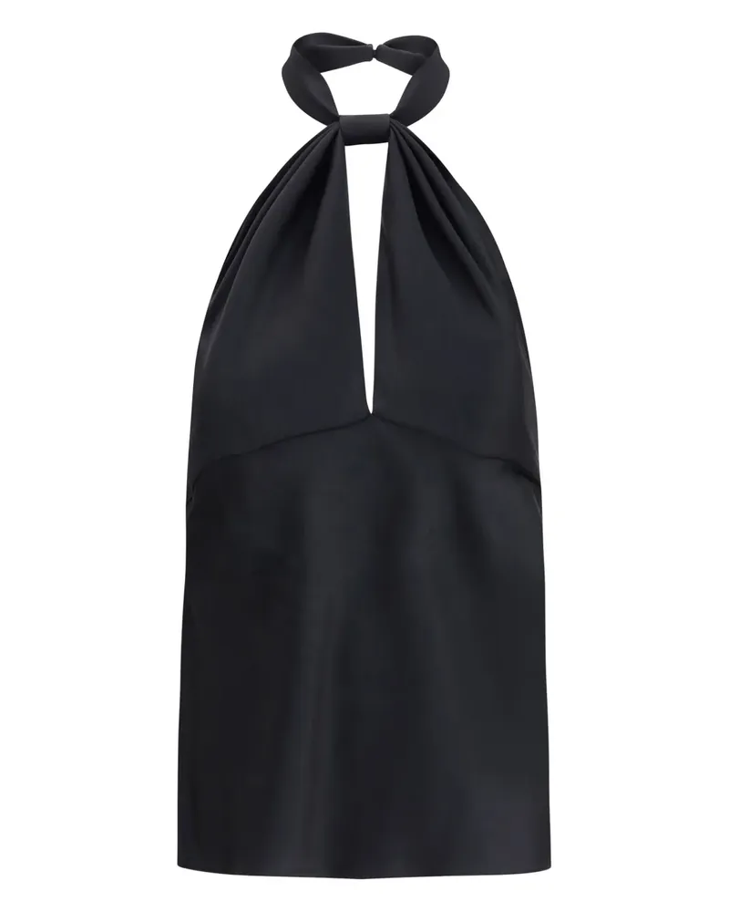 Tom Ford Neckholder-Top mit Knoten - Schwarz Schwarz