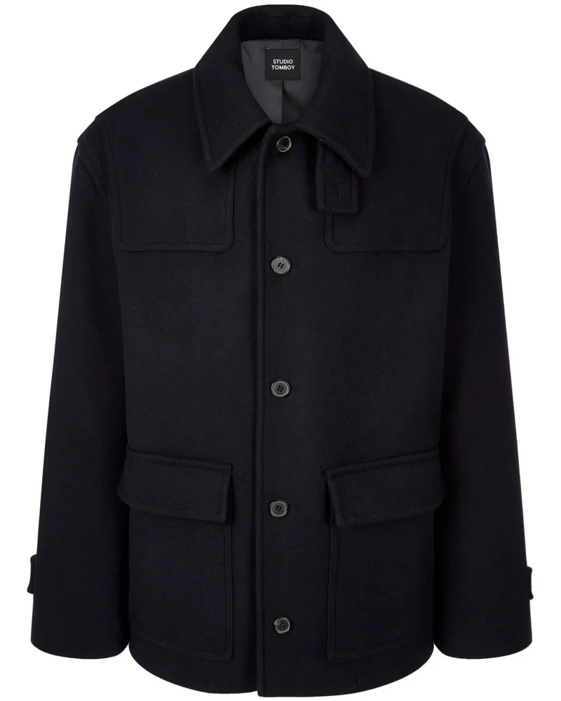 STUDIO TOMBOY Geknöpfter Dufflecoat - Blau Blau