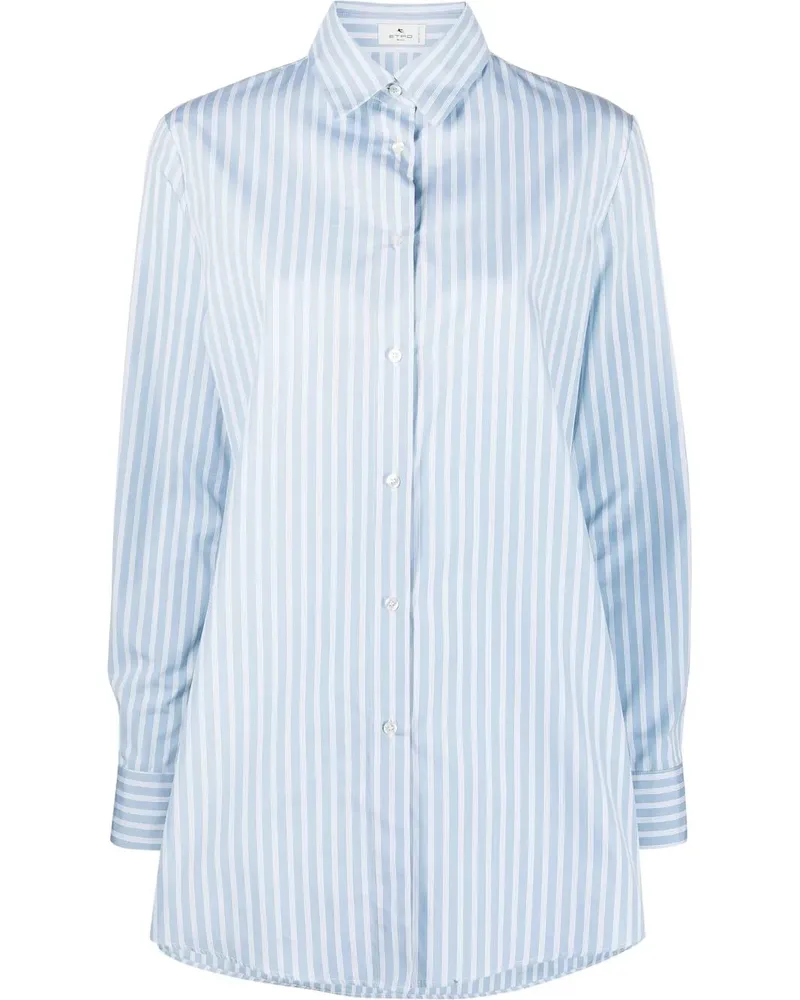 Etro Gestreiftes Hemd - Blau Blau