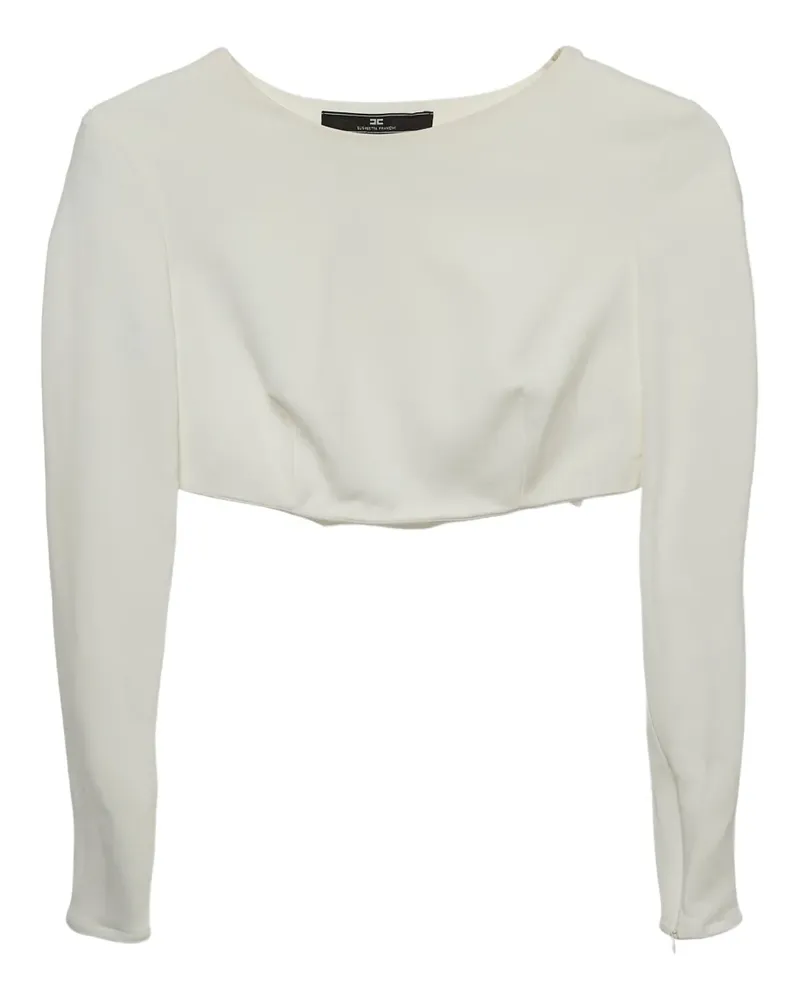 Elisabetta Franchi Pre-owned asymmetrisches Cropped-Top - Weiß Weiß