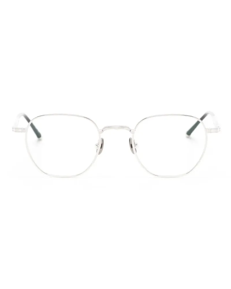 MATSUDA Sonnenbrille mit geometrischem Gestell - Silber Silber